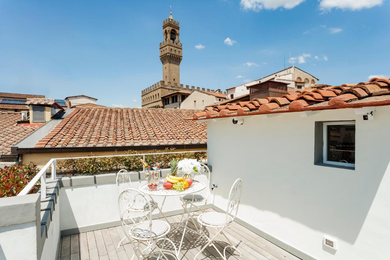 Ferienwohnung "Palazzo Signoria" Luxury Loft/Apt With Panoramic Terrace Florenz Exterior foto